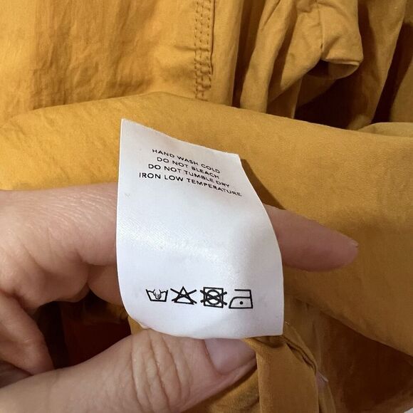 Mijeong Park mustard yellow tunic button up Medium - Picture 7 of 11